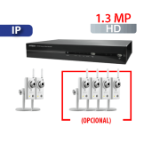 Kits IP de Cámaras con Grabador de    6 Canales 1.3MP Avtech